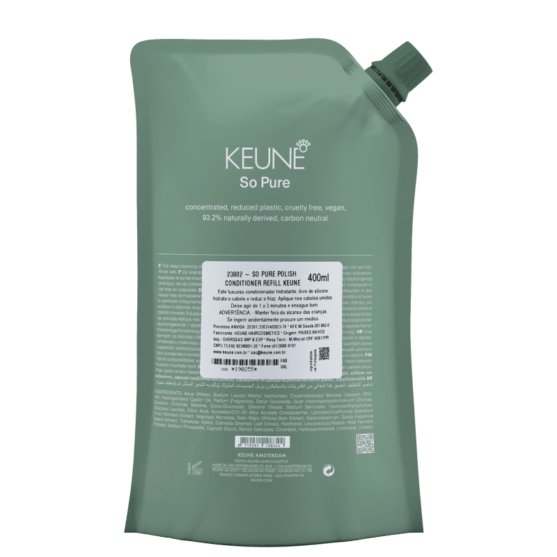 CONDICIONADOR SO PURE POLISH REFIL 400 ML